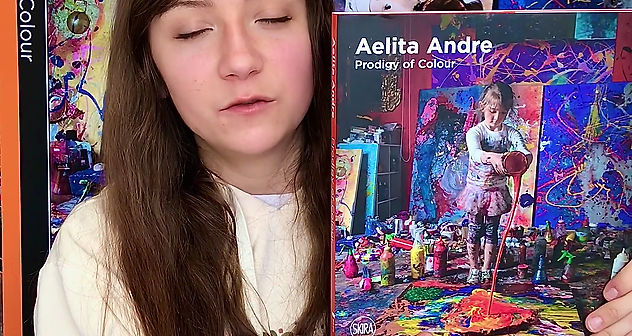 Aelita Andre prodigy of colour book promo videoIMG_1469_